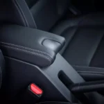 Leather-Wrapped Console Box with Armrest